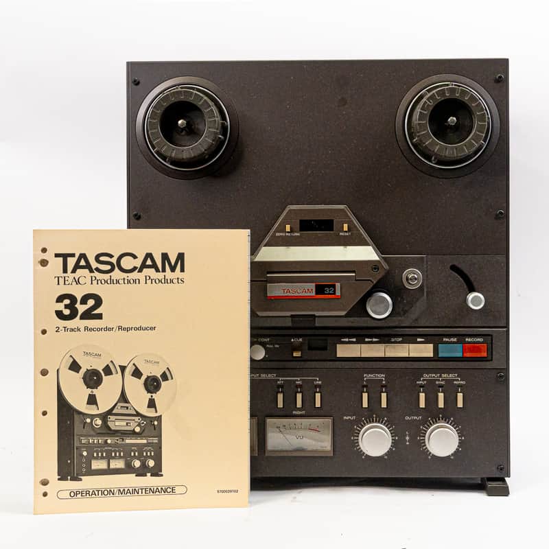 TASCAM 32 2-Track Reel-to-Reel Tape Recorder – Producer Series – Manual