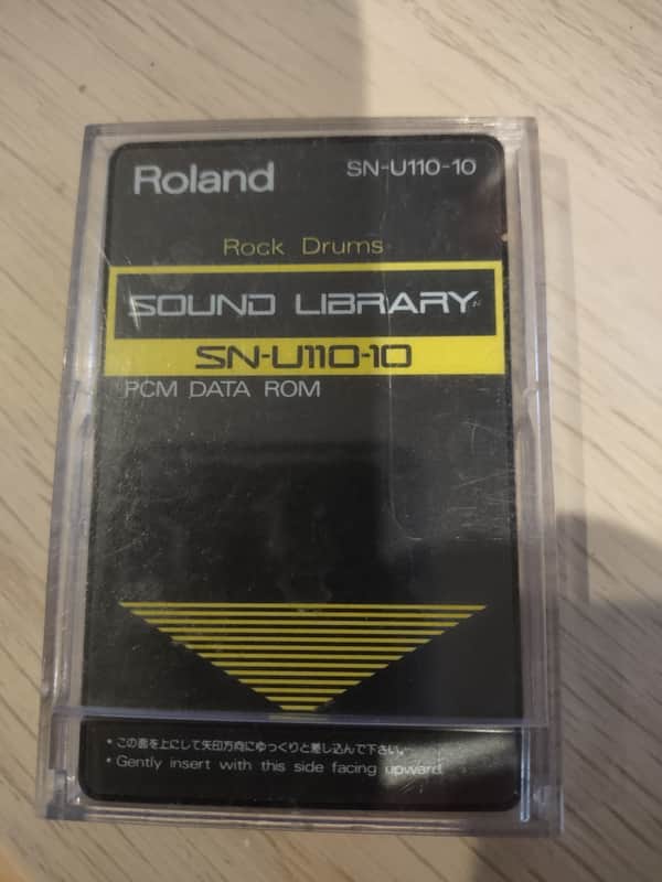 Roland SN-U110-10 Rock Drums Sound Library PCM Data Rom Card For U-110, U20, and U220 image 1