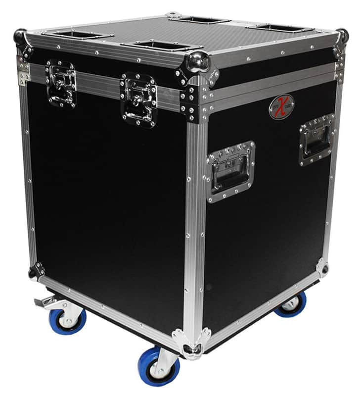 ProX XS-UTL4 Utility Flight Case w/ Black Laminate 4" Casters w/ Caster Dishes image 1