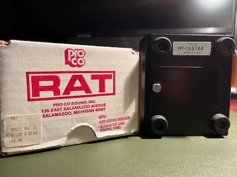 ProCo RAT2 1992年製 Made in USA LM308N 1992 ProCo - RAT 2 (LM308N chip) Flat Box | Reverb