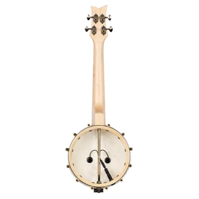 Ortega OUBJE90-MA-L Banjolele Series Maple Body & Neck 4-String Concert Banjolele w/Gig Bag & Pickup For Left Hand Player image 3