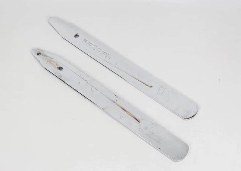 1970s Vintage Fender 14" Tilt Back Legs Chrome 2 Piece image 1