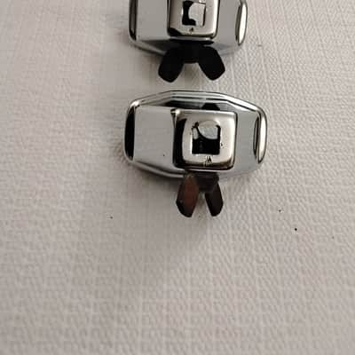 Ludwig 5/16” Bass Drum Curved Spur Mount Brackets….2 In Total… 1970’s…Chrome image 1
