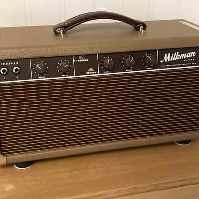 Milkman Reverb Unit with Harmonic Tremolo Tolex Chocolate image 3