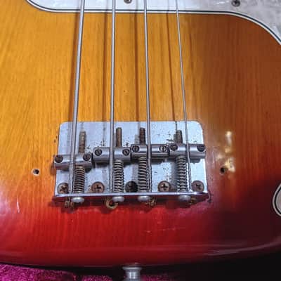 Fender Precision Bass Guitar 1978-1979 - Cherry Burst image 3