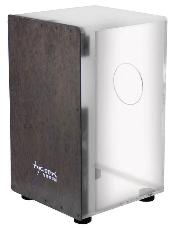 Tycoon TKX-29 29 Series Acrylic Cajon w/ Black Makah Burl Front Plate image 1