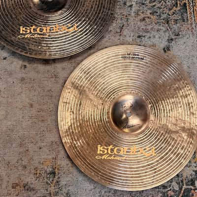 Dark Dry Istanbul Mehmet Kirkor K 14” Hihats 980 1230 g IMMACULATE Unique Black Gold! Controlled! image 6