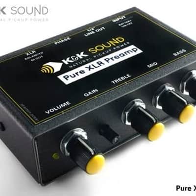 K&K Pure XLR Preamp Single Channel External Preamp with DI Balnced XLR Output and Phase Switch image 1