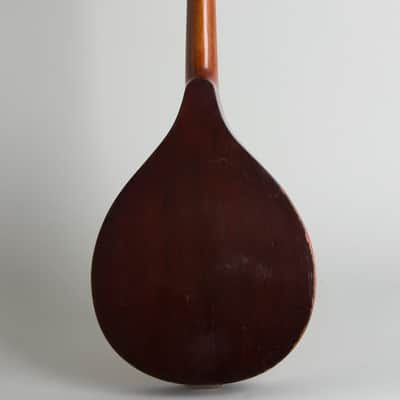 Vega  Style 201 Flat Back, Bent Top Mandolin (1916), ser. #34381, black tolex hard shell case. image 2