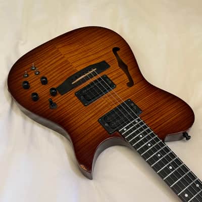 Carvin AE-185 Acoustic/Electric "Hybrid" Semi-Hollow Body - Flame Maple - Made in USA - Free Pro Setup image 3
