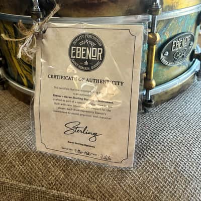 Ebenor Aaron Sterling Signature brass snare 5x14 2026 image 2