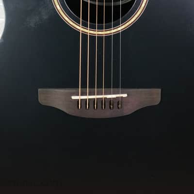 Ovation AB24-5S Applause Standard Mid-Depth Acoustic Guitar - Black Satin image 6