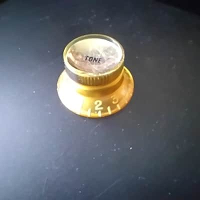 1960s-Early 1970s Gibson Gold Reflector Tone Knob original vintage part for luthier project Les Paul, SG, ES models etc image 5
