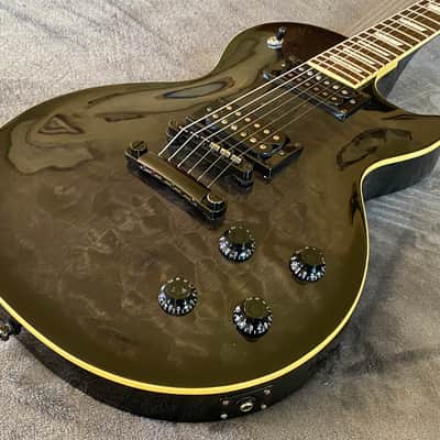 1999 Epiphone  Les Paul Limited Edition Quilt Top Translucent Black Made in Korea (MIK) - Free Pro Setup image 5