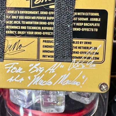Dr NO Effects BLACK MAGIC BASS DISTORSION  Signed for “Big Al”  Founder of Al’s Music Factory by Roel Aben  2005 image 4