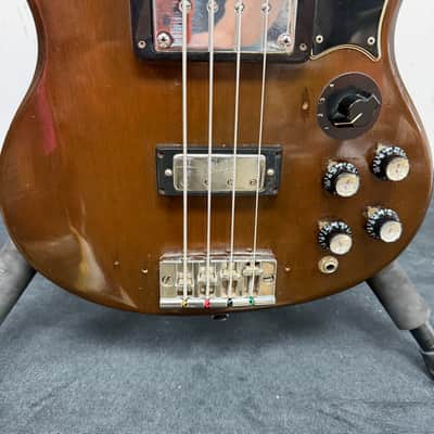 Vintage Gibson EB-3 Walnut Electric Bass Guitar Made in the USA 34" Scale image 9
