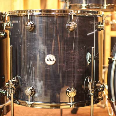 DW Collector's Standard Maple Ebony Stain Drum Set - 28,15,18,20,14sn - SO#1291945 image 5