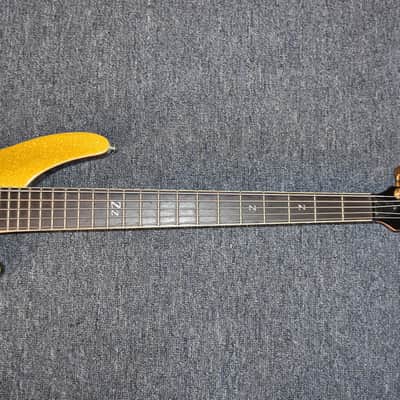 Galveston Zz 5 String Bass Gold Sparkle image 3