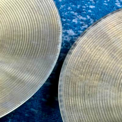 1960s CLEAN 15” Zildjian AVEDIS Hi Hats 982g 1019g image 12