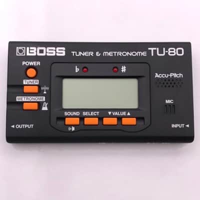 Boss TU-80 Guitar & Bass Tuner & Metronome 2003 - 2016 - Black image 1