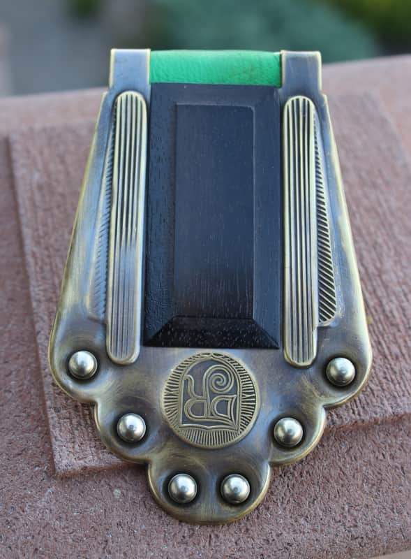 Dupont  Selmer Maccaferri DR tailpiece  Antiqued Brass image 1