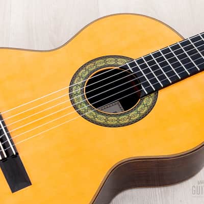1979 Yasuyuki Abe Model No. 004 Vintage Classical Guitar, Spruce + Rosewood w/ Case image 7