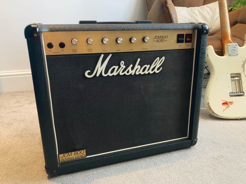 Marshall JCM 800 Lead Series Model 4010 50-Watt Master Volume 1x12 Combo 1980s - Black image 1