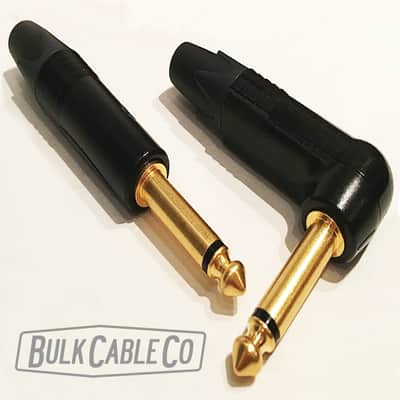 5 FT - Mogami 3082 Speaker Cable - Amp To Cab - Neutrik Gold Right Angle To Straight Connectors image 11