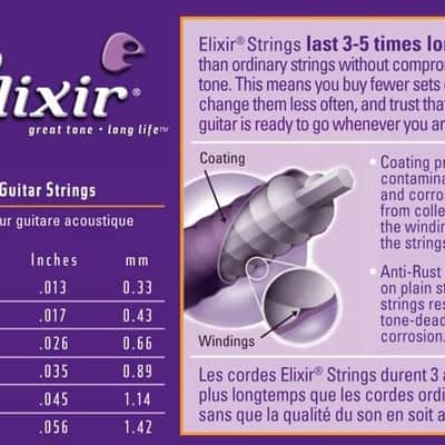 Elixir Nanoweb 80/20 Bronze Medium .013-.056 image 2