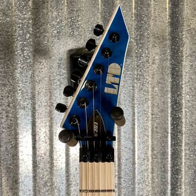 ESP LTD MH-203QM See Thru Blue Quilt Top Guitar MH203QMSTB #0337 Used image 3