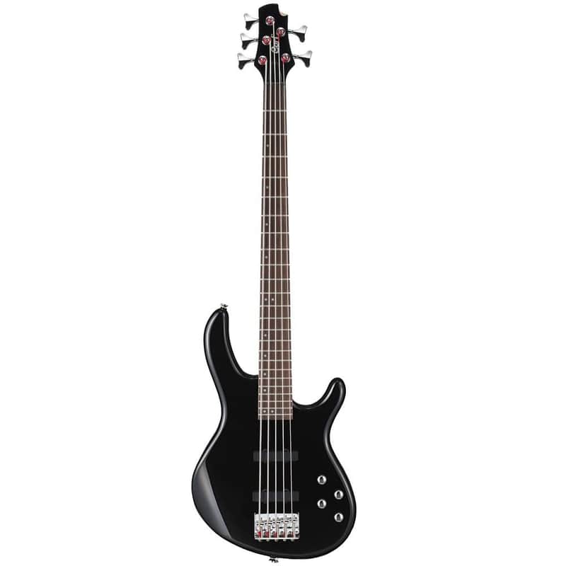 Cort Action Bass Guitar V-Plus-BK Black Poplr Bd 2Bnd Act Eq JJ P/U 5-string P/J (ACTION BASS V PLUSBK-A-U) image 1