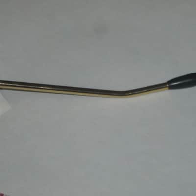very lightly used Squier Gold Trem Bar with Black Tip, 6mm large threads (metric 6M, IMPORT) (for Squier Affinity and Classic Vibe Strat that use 6mm large thread trem bar - can be for other brand model guitars) 2000-2020 (NOT for USA or MIM Strats) RIGHT image 4