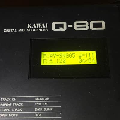 Kawai Q-80 MIDI Sequencer with HxC USB Floppy Emulator and USB drive! 32 track, power supply , Q80 image 2