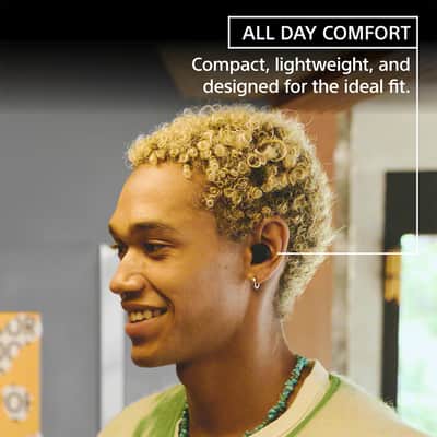 Sony WF-C510 Truly Wireless Earbuds, Yellow Bundle with Deco 6 Pairs of Earbud Tips image 8