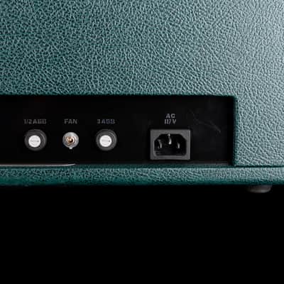 Pre Owned 2007 Divided By 13 FTR37 Green/Cream Guitar Amp Head And 2x12" Cab with Footswitch and Covers image 20