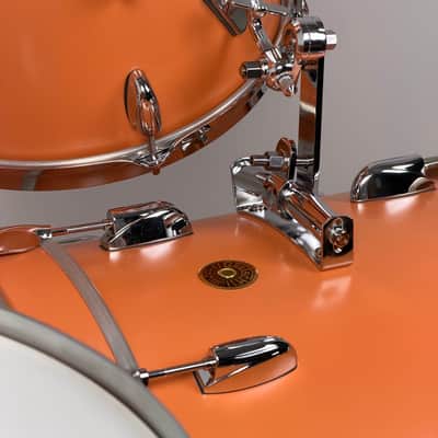 Gretsch 22/13/16/5.5x14" Broadkaster Vintage-Build Drum Set - Exclusive Satin Cameo Coral imagen 8
