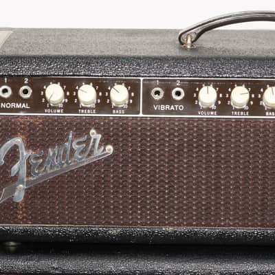 1962 FENDER SHOWMAN 6G14-A 100-Watt 1x12" Brown Face-Piggyback Guitar Amp image 4