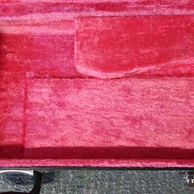 Case Only Vintage 1980s Roland G-77 G-77B Electric Bass Guitar Synthesizer Case Pink Fuzzy Line Rare image 6