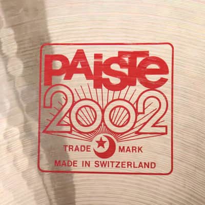 Paiste 20" 2002 Ride Cymbal image 6