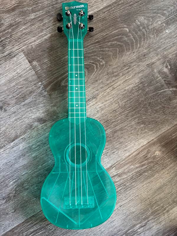 Kala KA-SWF-BL Fluorescent Waterman Series Soprano Ukulele 2010s - Blue Raspberry