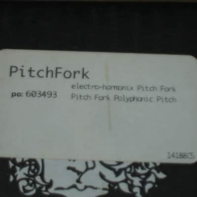 lightly handled Electro Harmonix EMPTY CARDBOARD BOX, original Owner's Manual , & bubble wrap ONLY for Pitch Fork Polyphonic Pitch Shifter	(NO pedal, NO power supply, NO warranty / registration paperwork) 2010s (specifically from 2014) image 15