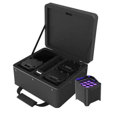 Chauvet Freedom Par H9 IP X4 RGBA Wireless DMX Battery Powered Up Lighting 4 Pk image 4