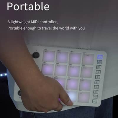 Wireless MIDI Controller Suitable Percussion Keyboard USB-C Interface Portable Design Small MIDI Pad image 4
