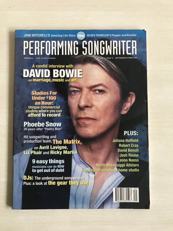 the Perform Songwriter DAVID BOWIE  2003  multi colored image 1