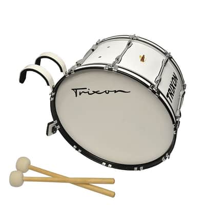 Trixon Field Series Marching Bass Drum 18×14 - White image 2