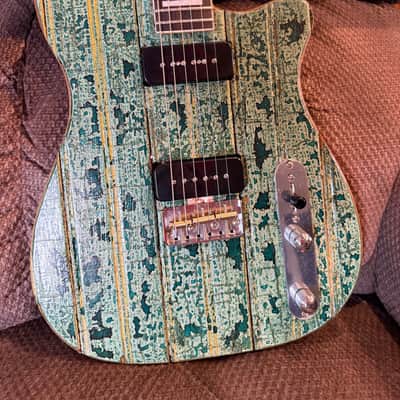 150 yr old Iowa farmhouse siding Topped Thinline Telecaster - Rubio Monocoat - Custom Pickups image 1