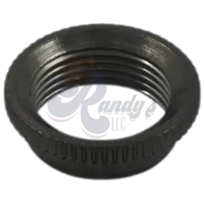 Advanced Plating 1820BC 3-Way Toggle Switch Nut (Deep/Fine Knurl) - Fits Gibson®-Black Chrome/Cosmo Black