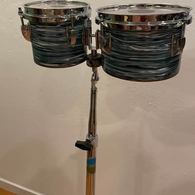 Ludwig Concert Toms Blue Oyster Pearl image 17