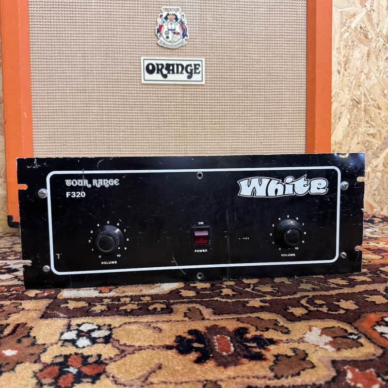 Vintage 1970s White / Matamp Tour Range F320 Solid State Stereo Power Amplifier image 1
