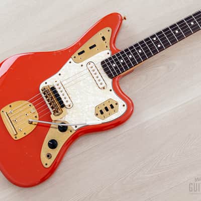 2004 Fender Custom Shop Masterbuilt Dennis Galuszka ‘62 Jaguar Fiesta Red + Gold Hardware w/ Case, CoA image 1